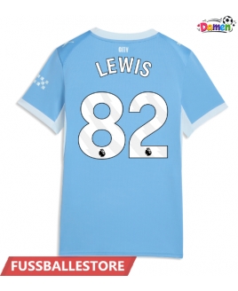 Günstige Manchester City Rico Lewis #82 Heimtrikot Damen 2026-27 Kurzarm
